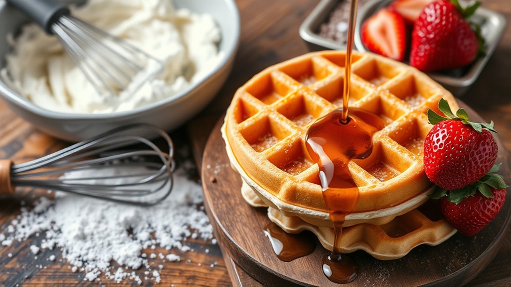 simple waffle recipe steps