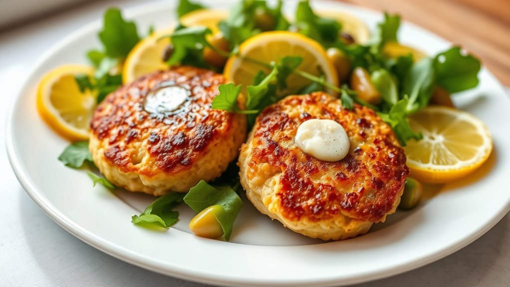 sizzle crab cakes perfectly