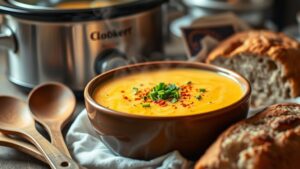 slow cooker beer cheese soup