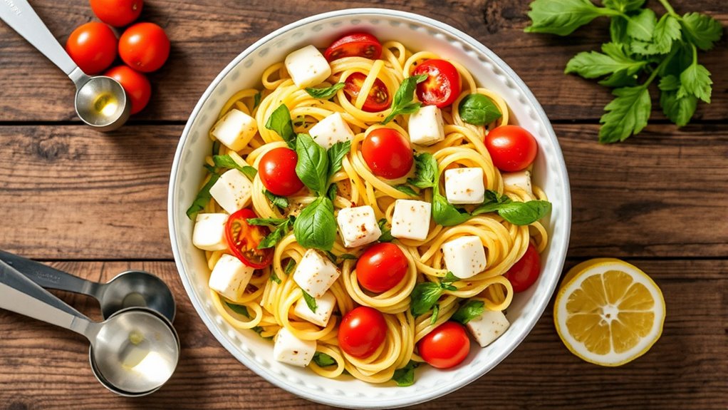 smoked mozzarella pasta salad