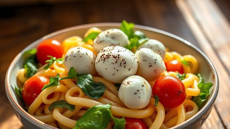 smoked mozzarella pasta salad