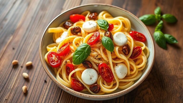 smoked mozzarella pasta salad