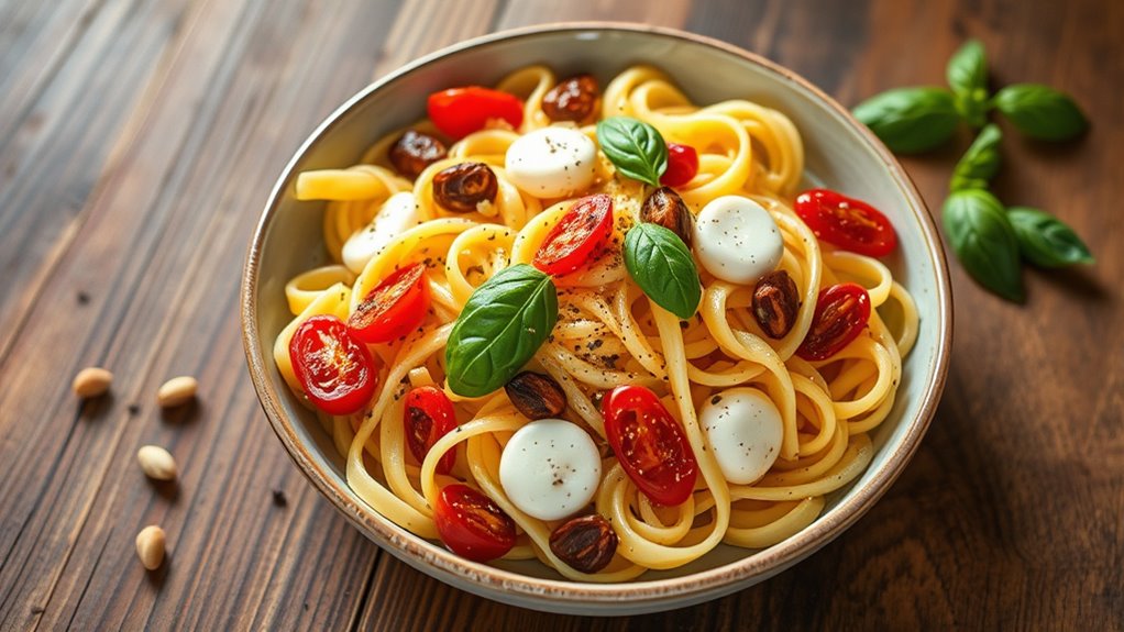 smoked mozzarella pasta salad