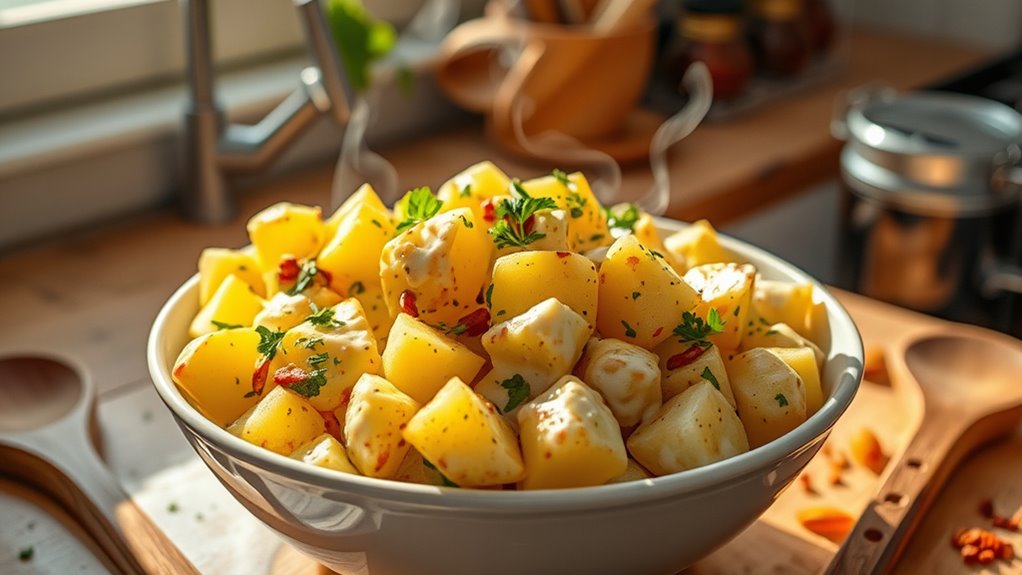 smoky tender potato preparation