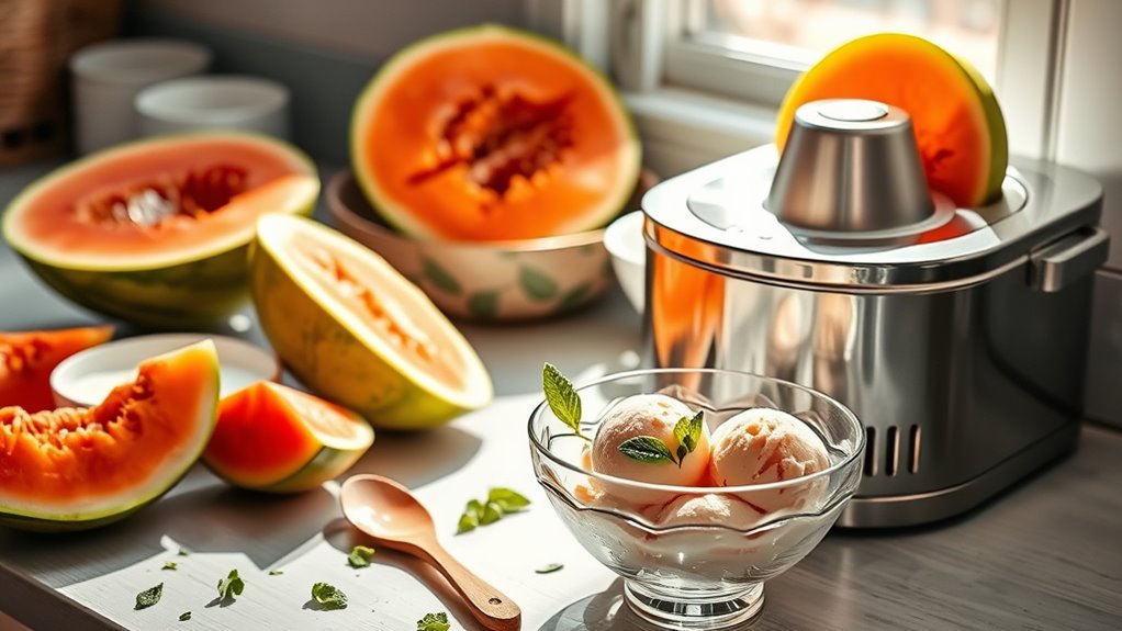 smooth balanced rockmelon pur e