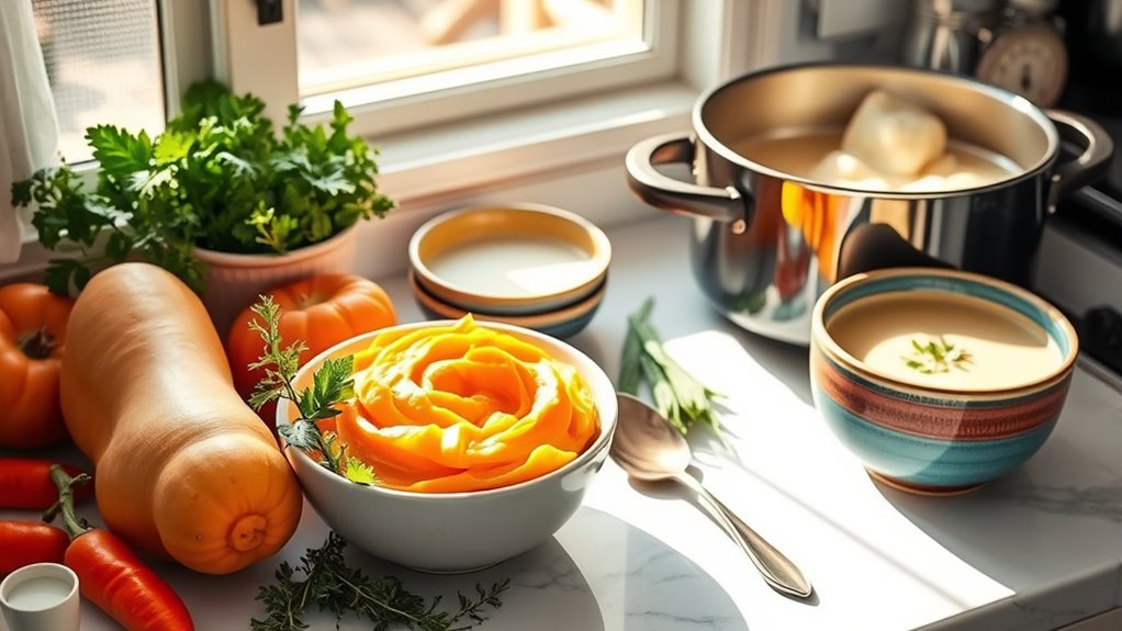 soft nutrient dense soup preparation