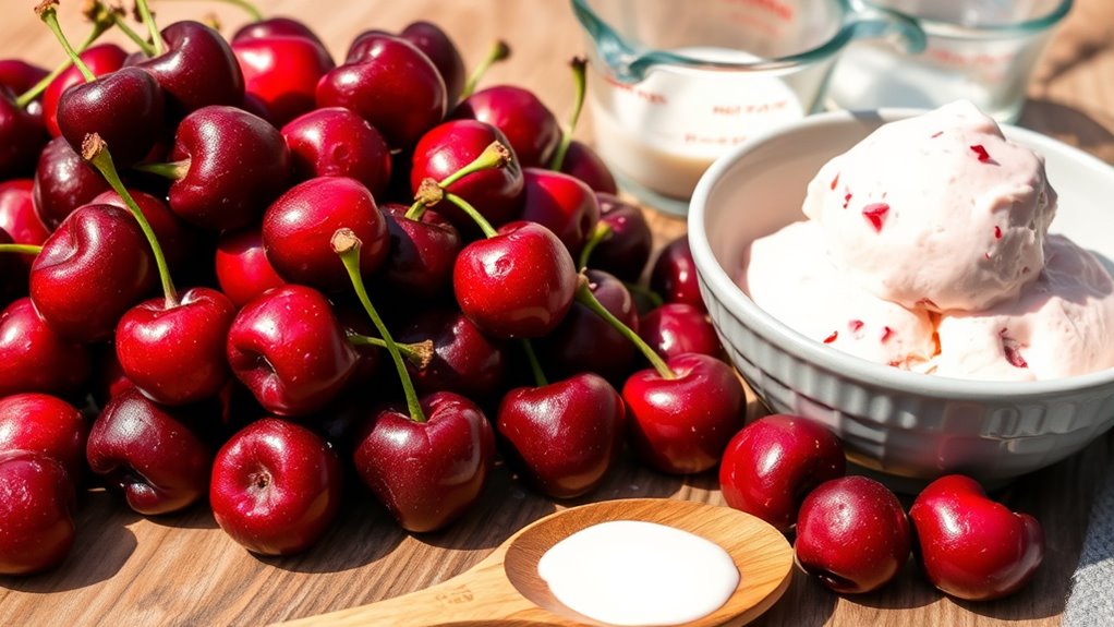 sour cherry ice cream ingredients