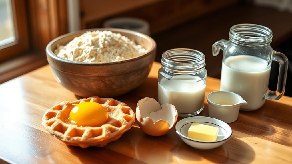 sourdough waffle ingredient list