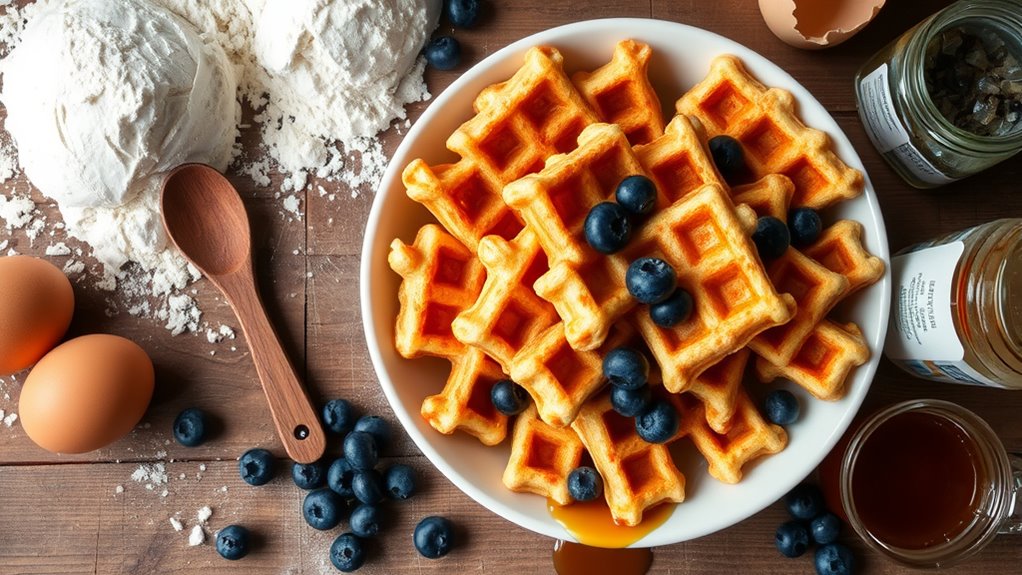 sourdough waffle ingredients list