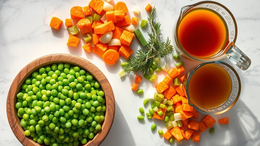 split pea soup ingredients