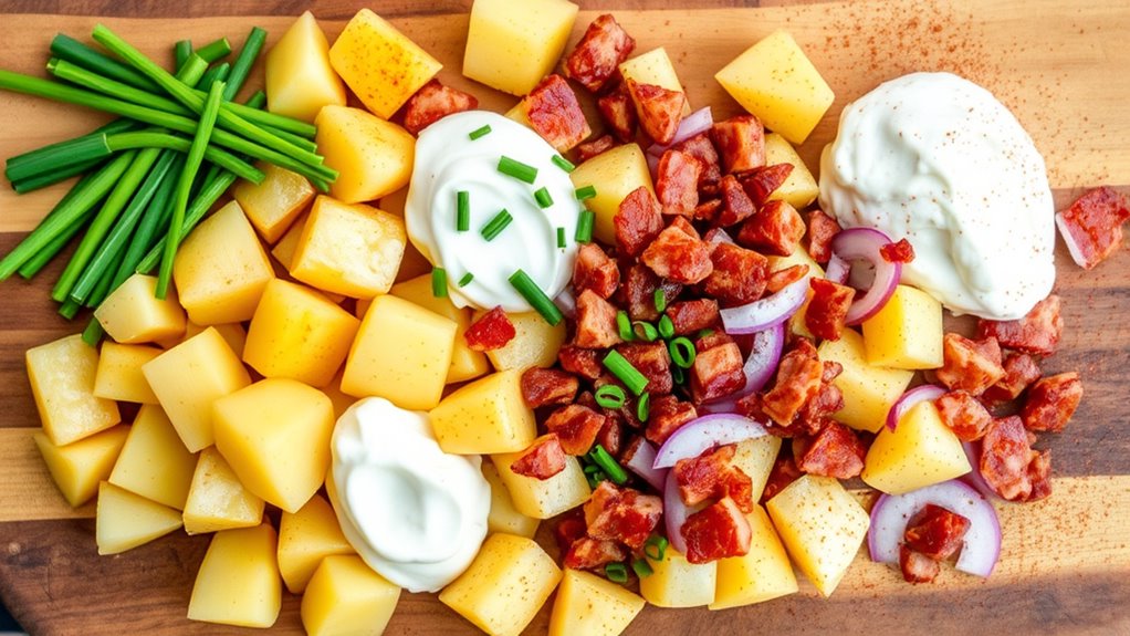 steakhouse potato salad ingredients