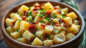 steakhouse style creamy potato salad