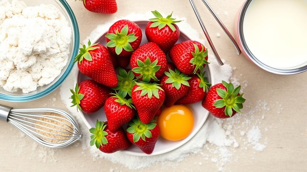 strawberry waffle ingredient list