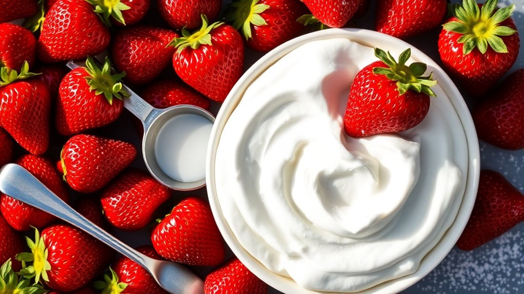 strawberry whipped cream perfection