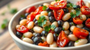 sun dried tomato bean salad