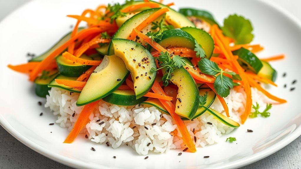 sushi salad fresh ingredients