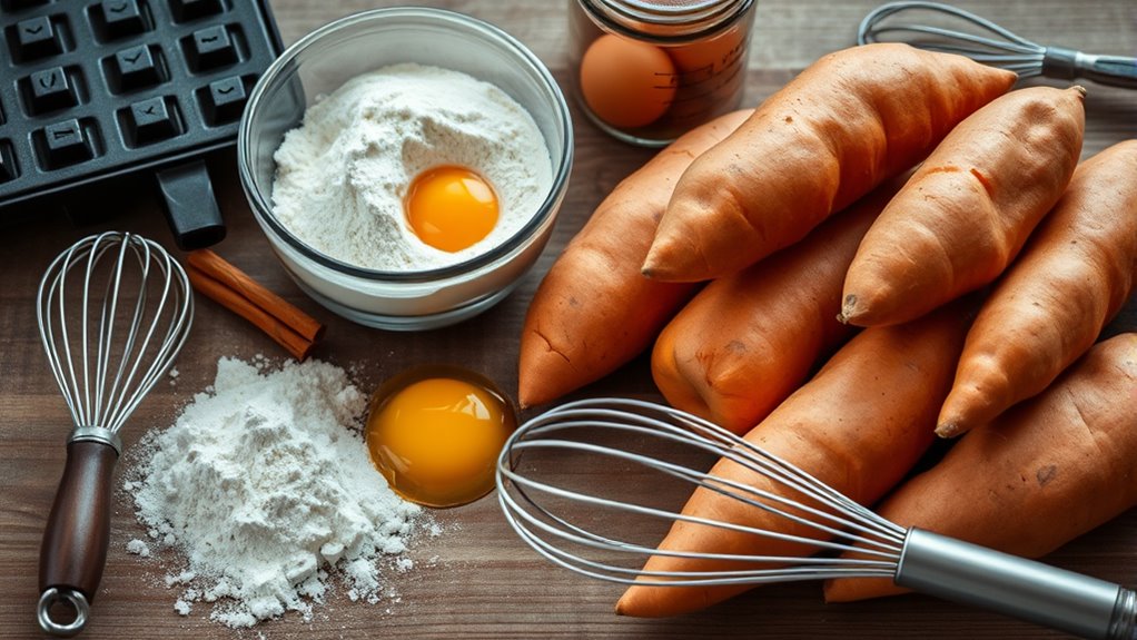 sweet potato waffle ingredients