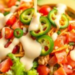 taco salad with dressing