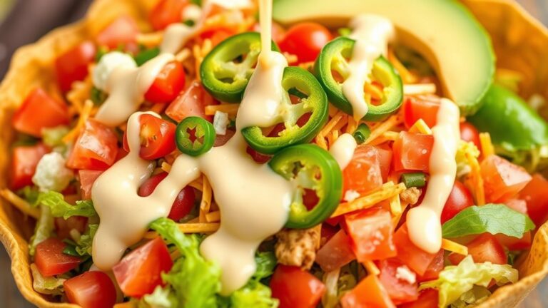 taco salad with dressing