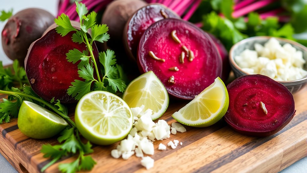 thoughtful beet salad preparation