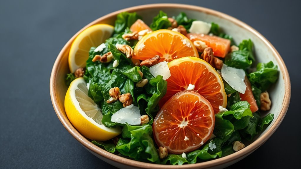 thoughtful salad presentation techniques