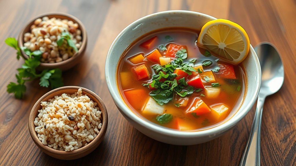 thoughtful soup serving techniques