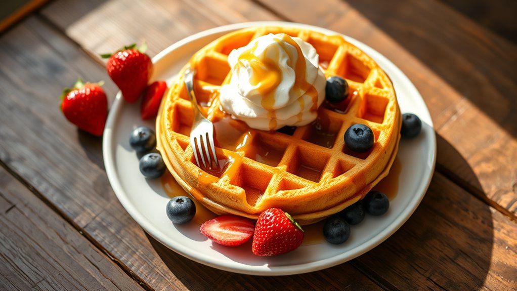 thoughtful waffle serving suggestions