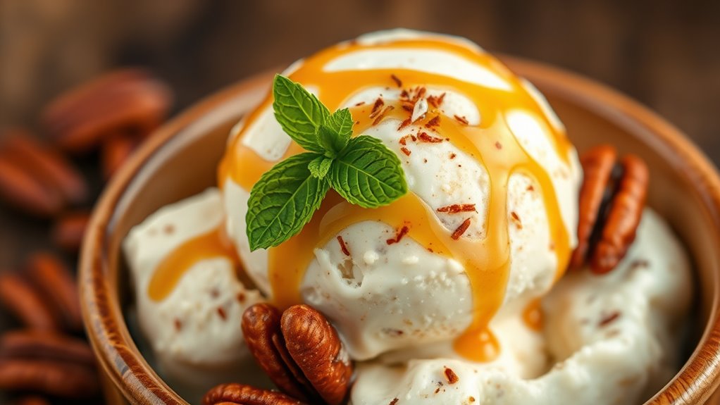 toasted pecans enhance flavor