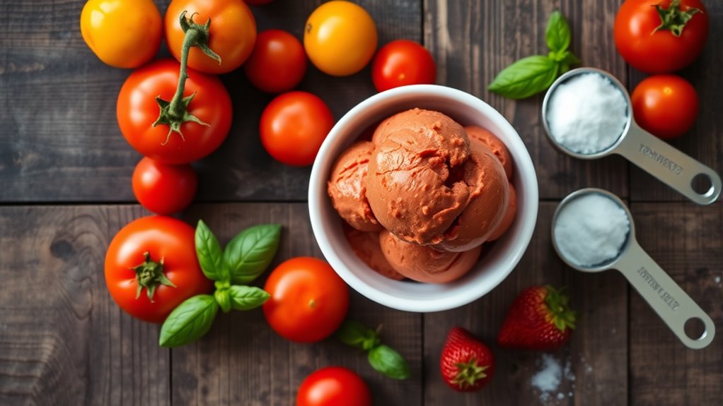 tomato ice cream ingredients balance