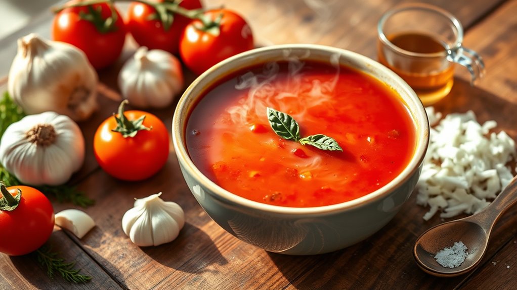tomato soup cooking process