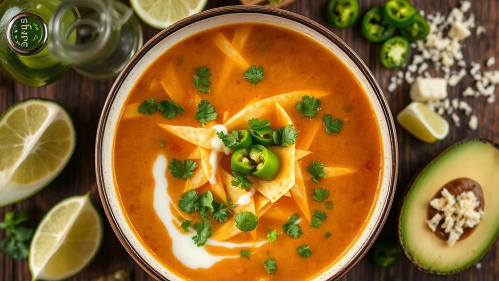 tortilla soup serving suggestions