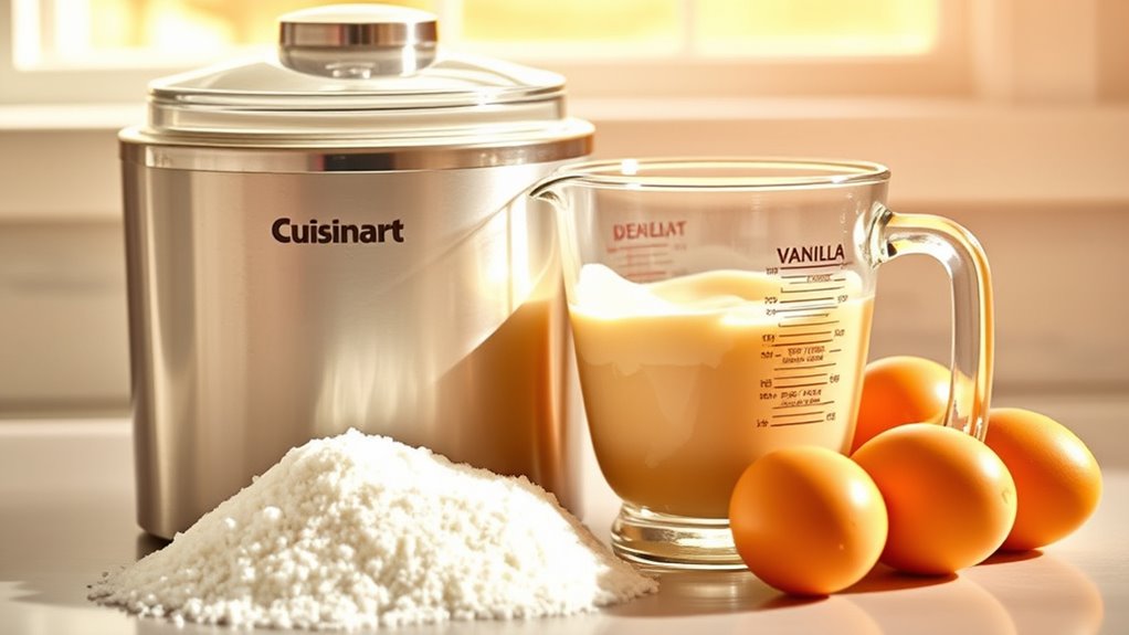 vanilla ice cream ingredients list