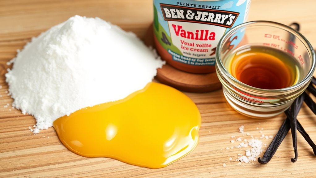 vanilla ice cream ingredients listed