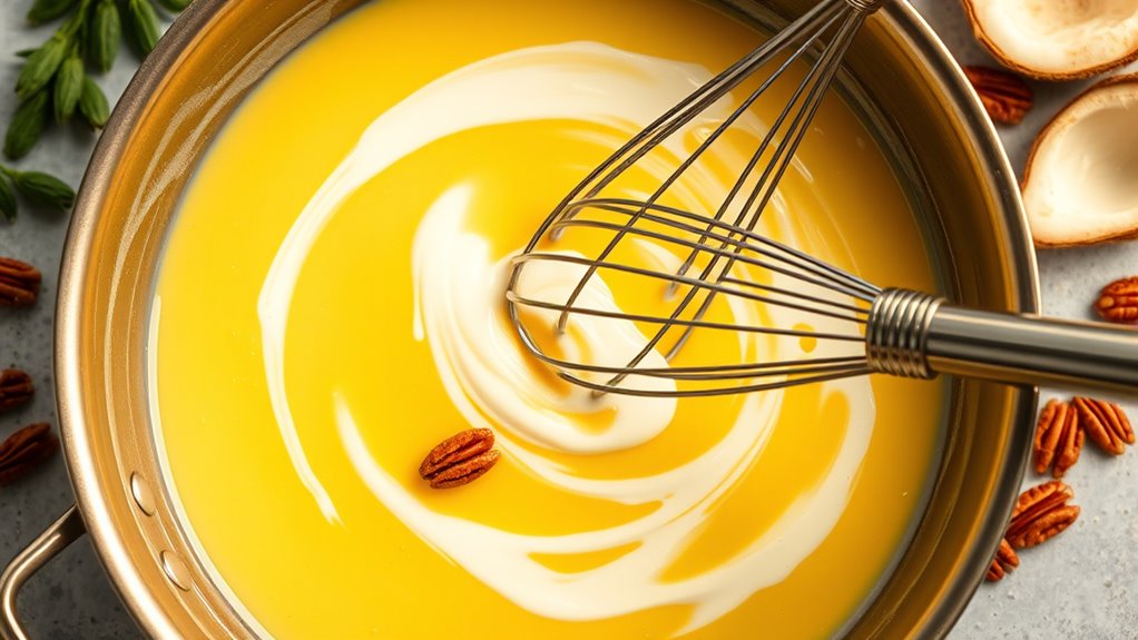 vegan ice cream preparation