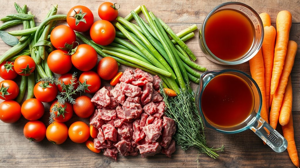 vegetable beef soup ingredients