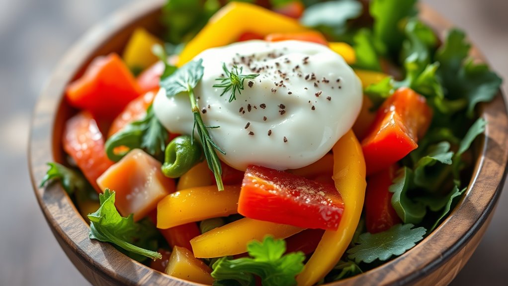 vegetable salad with mayonnaise