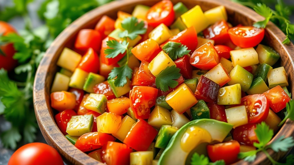 vibrant fresh ingredient preparation
