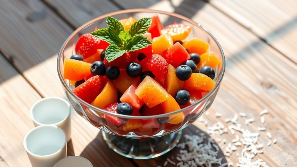 vibrant fruit salad presentation