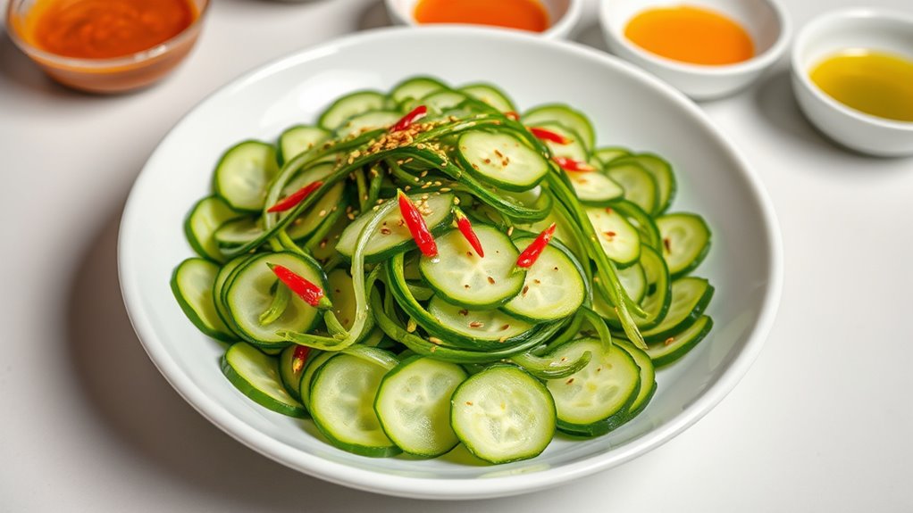 vibrant intentional salad presentation