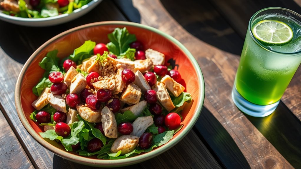 vibrant salad presentation ideas