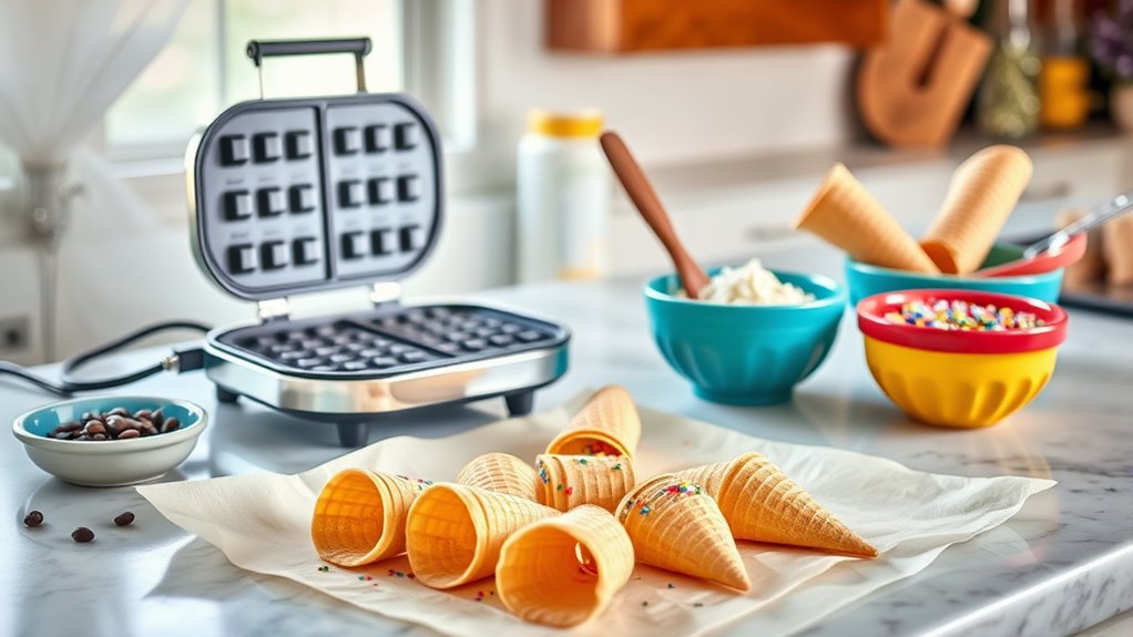waffle cone making essentials