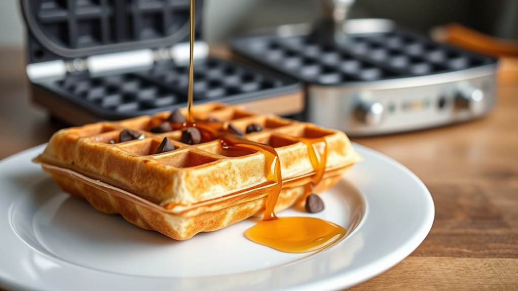 waffle cooking instructions provided