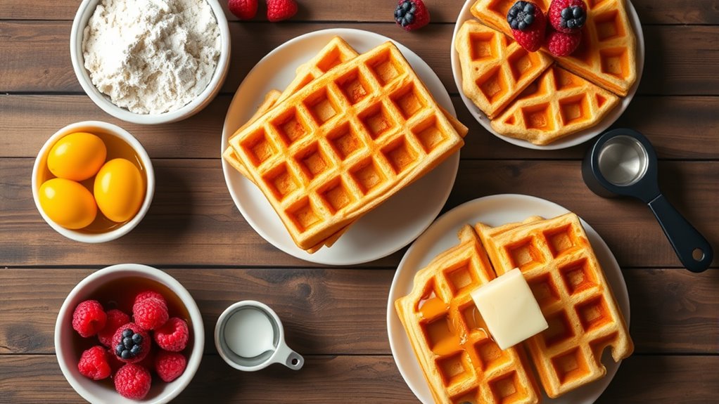waffle ingredients and quantities