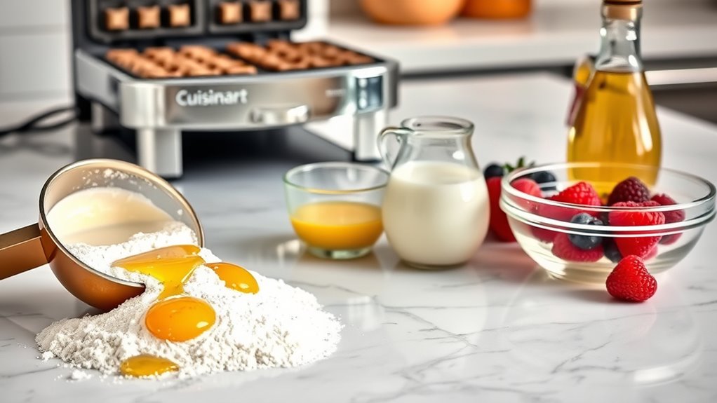 waffle ingredients and quantities
