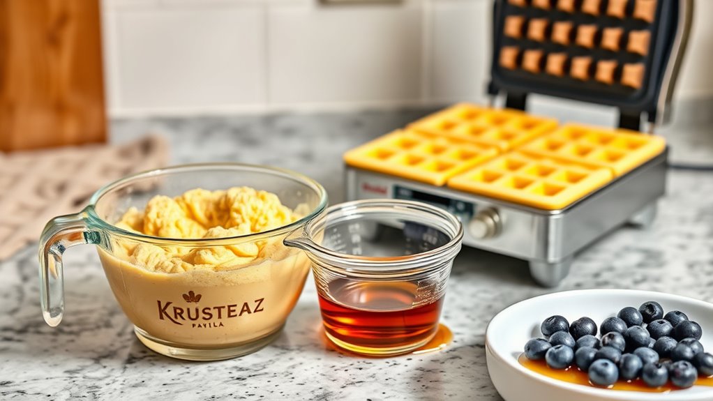 waffle ingredients and quantities