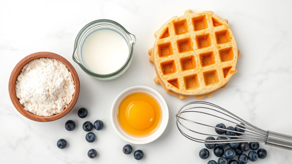 waffle ingredients and quantities