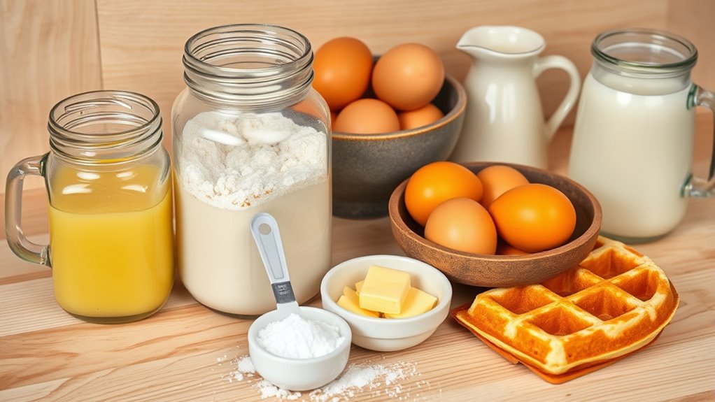 waffle ingredients and substitutions