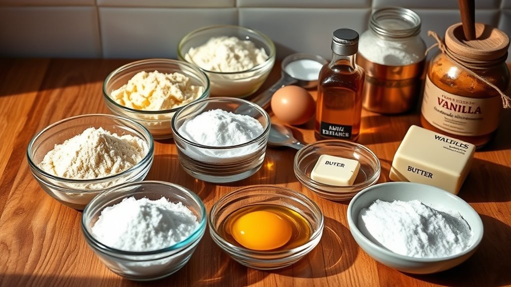 waffle ingredients and variations