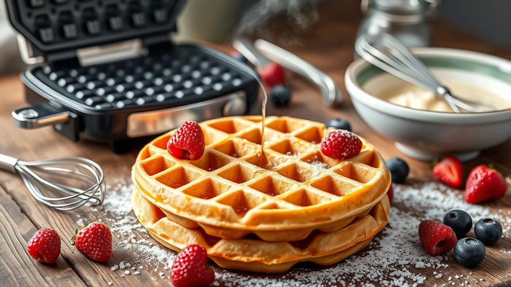 waffle making step by step