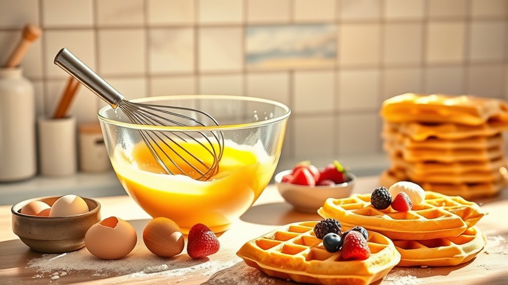 waffle preparation and consistency